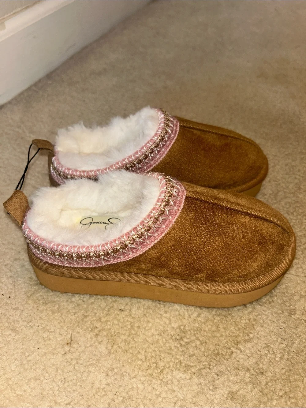 NWOT Jessica Simpson Girl's Microsuede Clog 1